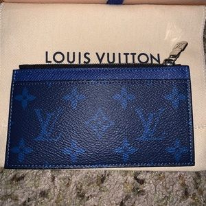 💯Louis Vuitton Coin Card Case Cobalt
